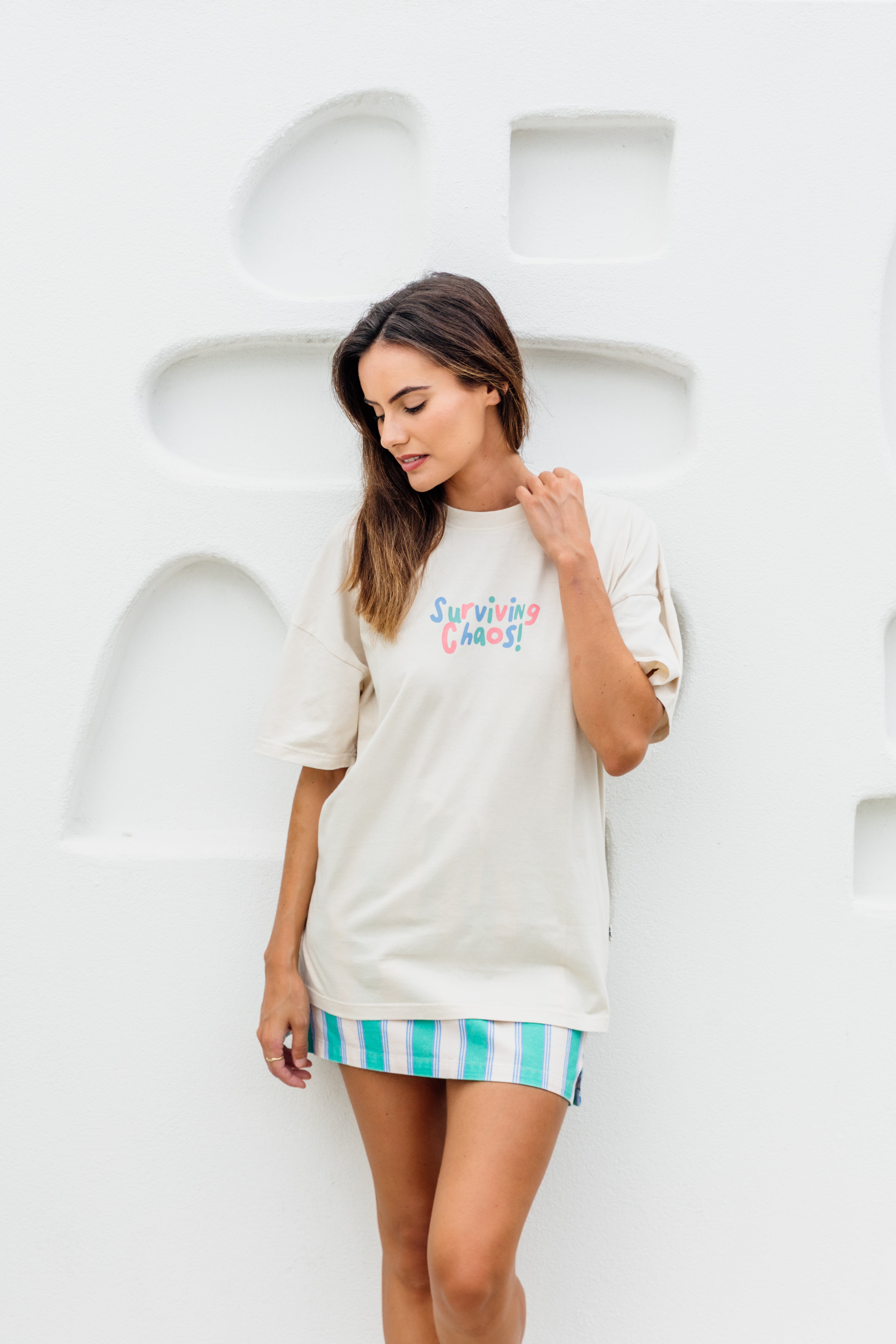 SURVIVING CHAOS BOX TEE